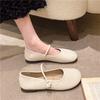 Fashion Shoes Woman Casual Female Sneakers Soft All-Match Shallow Mouth Flats Round Toe New Moccasin Grandma Summer Dress Mary Jane