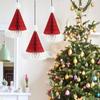 Honeycomb Ball Christmas Hat Christmas Tree Decoration Lantern Paper Flower Pendant Scene Layout Xmas Ornaments
