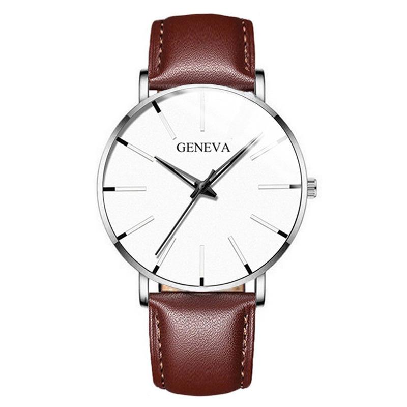 Stylish Men's Quartz Watch with Mesh Band Fashionable Business Dress Watch