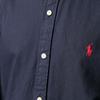 Рубашка с логотипом Polo Ralph Lauren и воротником на пуговицах, мужские рубашки, синяя 710772290-002