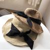 Straw hat female summer small fresh big brim fisherman straw woven tide sun protection sun hat beach sun hat