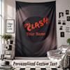 Wall Hanging Tapestry With Custom Name & Text, The Clash Decorative Tapestry For Bedroom