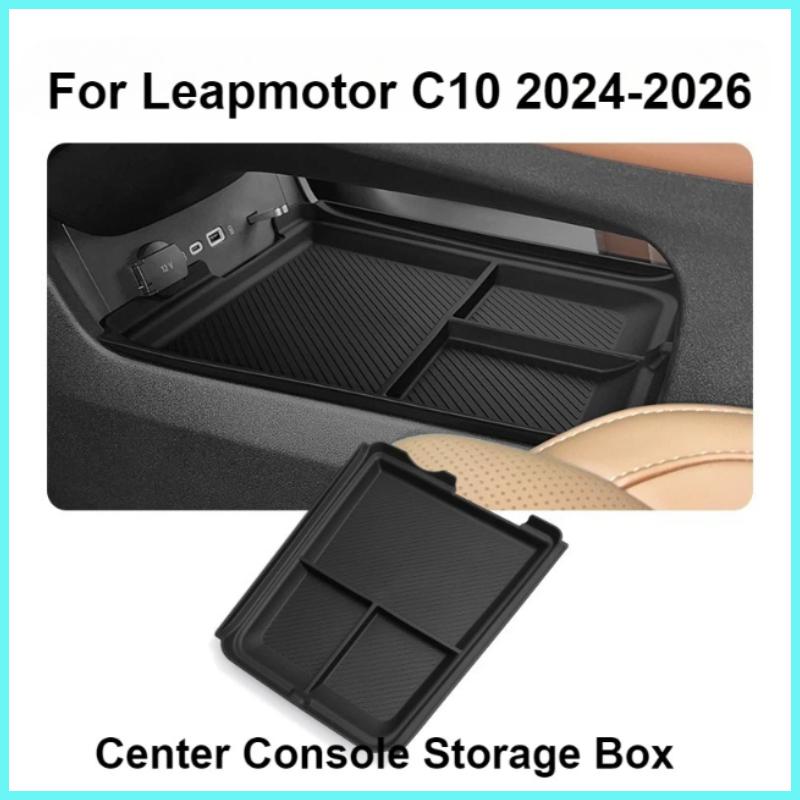 Для Leapmotor C10 2024-2026 Нижний ящик для хранения в центральной консоли Органайзер-лоток для хранения под подлокотником Чехол Аксессуары для декора интерьера автомобиля