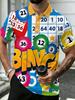 Plus Size Men'S Short Sleeve Polo Bingo Style Casual Loose Collared T-Shirt with Bingo Elements Print Outdoor Sports Short Sleeve Shirt with