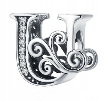 Charms Do Pandora Zawieszka Charms Litera U Srebro 925