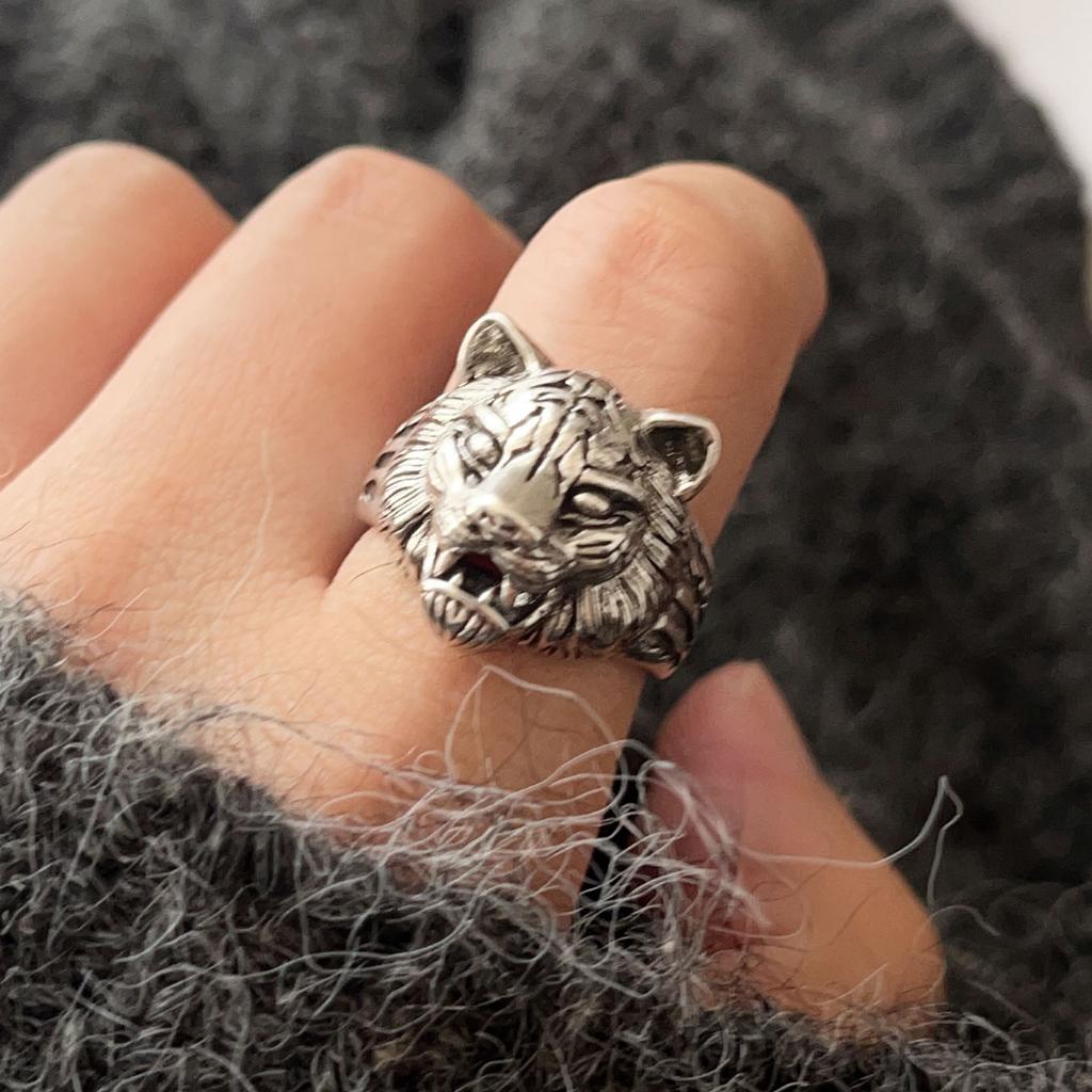 925 Sterling Silver Rings For Women Geometric Fine Jewelry Finger Adjustable Simple Retro Floewer Ring For Party Birthday Gift