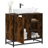 VidaXL Bathroom Vanity Unit Smoked Oak 65x33x60 Cm, Bathroom Sink Unit, Bathroom Furniture 849286