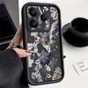 Luxury Retro Dark Floral Pattern Case For Xiaomi Redmi Note 14 13 Pro 5G 12 11 Funda Xiaomi 14T 13T 11T Pro Shockproof Bumper Silicone Cover