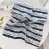 Korean geometric love square scarf women's summer new small fresh cotton and linen silk scarf neck decorative headscarf scarf