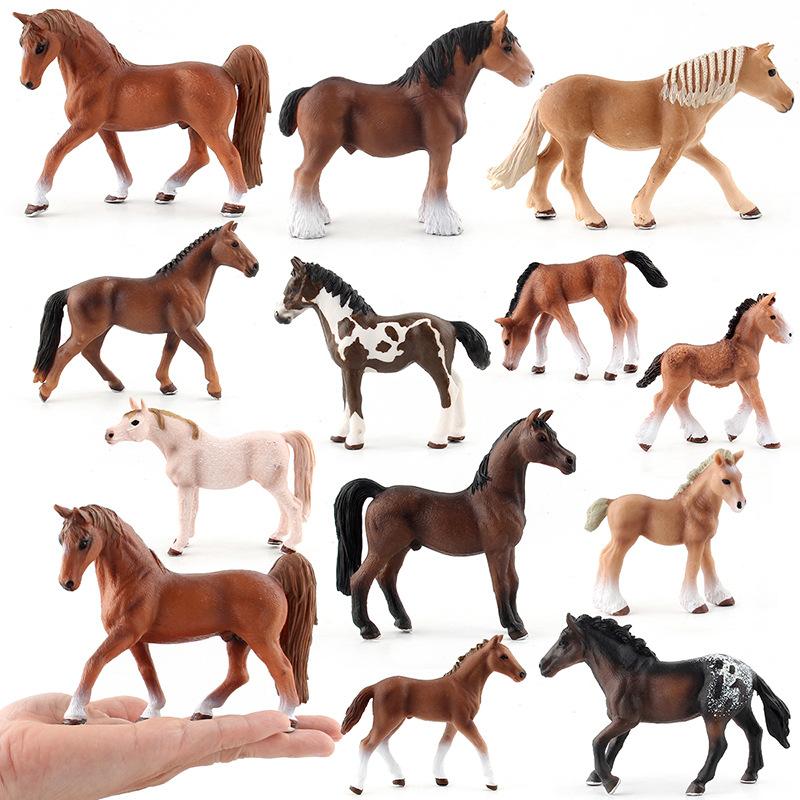 Intricate Lifelike Wild Horse Models Crafted From Durable Pvc Decoration For