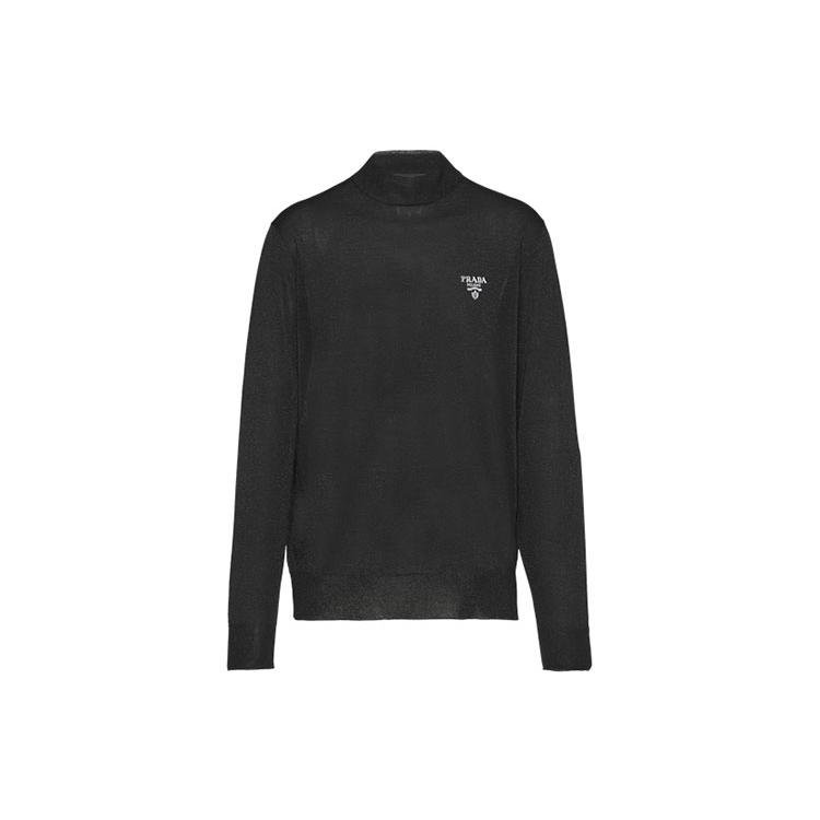PRADA Sweaters Men's Black Turtleneck Moderate UMR5071Z4Q-F0002