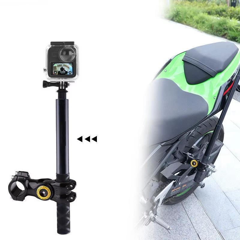Для Insta360 X3 X4 кронштейн для мотоцикла и велосипеда с невидимой селфи-палкой для GoPro Hero12 11 10 Аксессуары для экшн-камер DJI