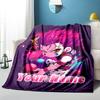 1PC Custom Name "Powerful Pink Warrior" flannel blanket versatile,all-season throw suitable for the living room,bedroom,camping,travel,and gift