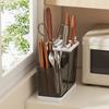 Integrated Kitchen Utensil Rack-Multifunctional Drain Chopstick Rack Independent Tableware Storage Box Plastic