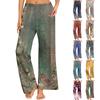 Women's Printed Casual Elastic Waist Comfortable Straight Tube Loose Pants