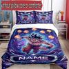 3pcs Duvet Cover Set (1*Duvet Cover + 2*Pillowcase, Without Core), Custom Name Dragon Ball Z Pattern Bedding Set, Home Bedroom Decor Gift