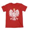 Детская футболка Польша 2024 Дизайн Футбол POLISH Arms Чемпионат мира