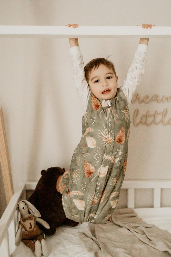 Двусторонний спальный мешок с ножками M (3-5 лет) Меланж серый