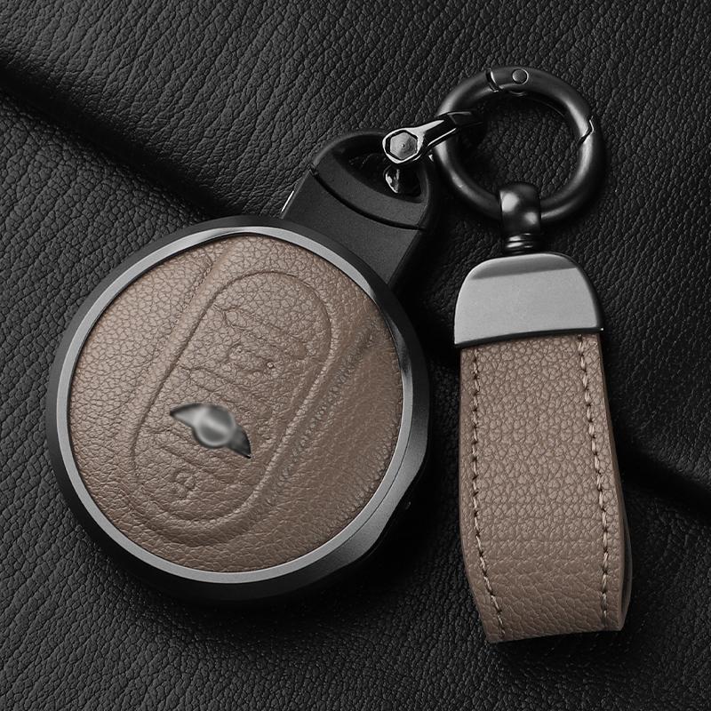 Metal and Leather Car Key Case Cover For Bmw Mini COOPERS ONE JCW CLUBMAN Countryman R55 R56 R57 R58 F56 F55 F54 F57 F60 R59 R60