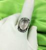 Rose Quartz Gemstone 925 Sterling Silver Plated US SZ 5 Ring MM-R71