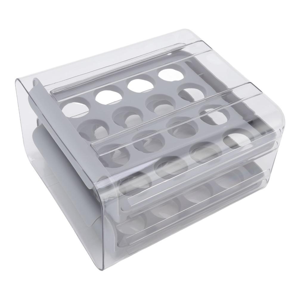 Double Layer Egg Storage Box PP/PE Egg Holder Carton Durable Fridge Egg Drawer Fridge Organization