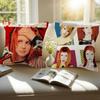 H-Hayley Williams Singer Office Cushion Pillowcase Car Cushion Cover45X45Cm Lumbar Pillowcase Sofa Pillowcover