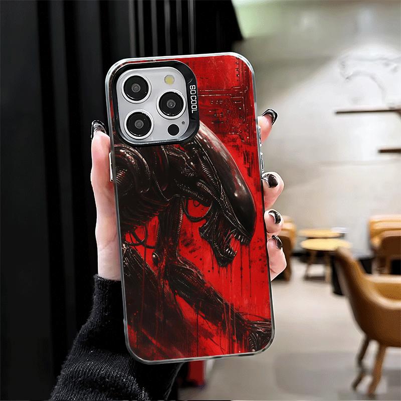 Cool A-Alien X-Xenomorph Shockproof Phone Case for iPhone 17 Air 16 16E 15 Pro Max 14 Plus 13 Mini 12 Back Cover Anti Fall Funda