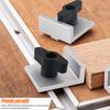 4pcs Aluminum Alloy T Track Stop Block With Knobs Universal Stop Block  For Routing