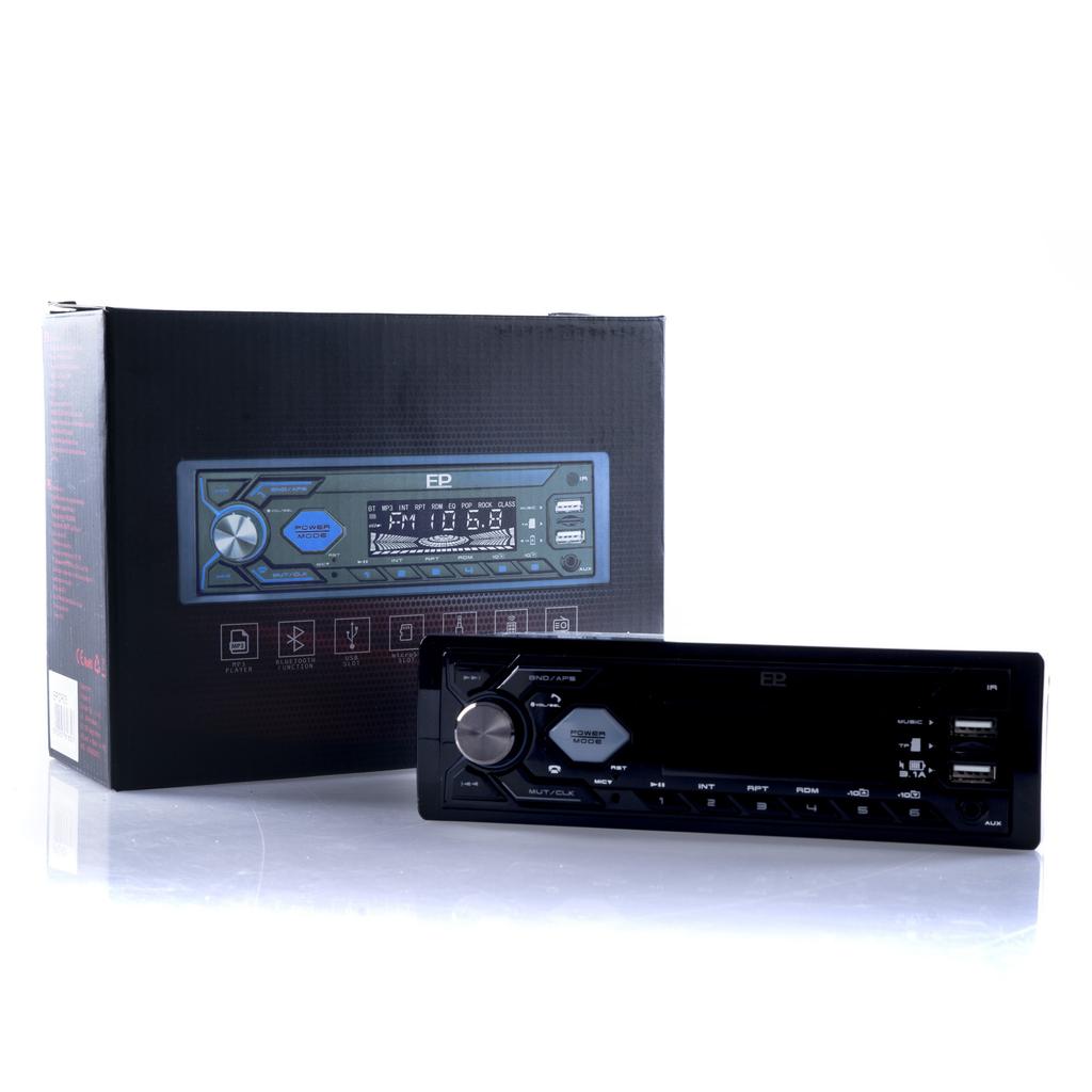 Radio Samochodowe 1 Din Z Bluetooth, Usb I Szybkim Ładowaniem - Blue
