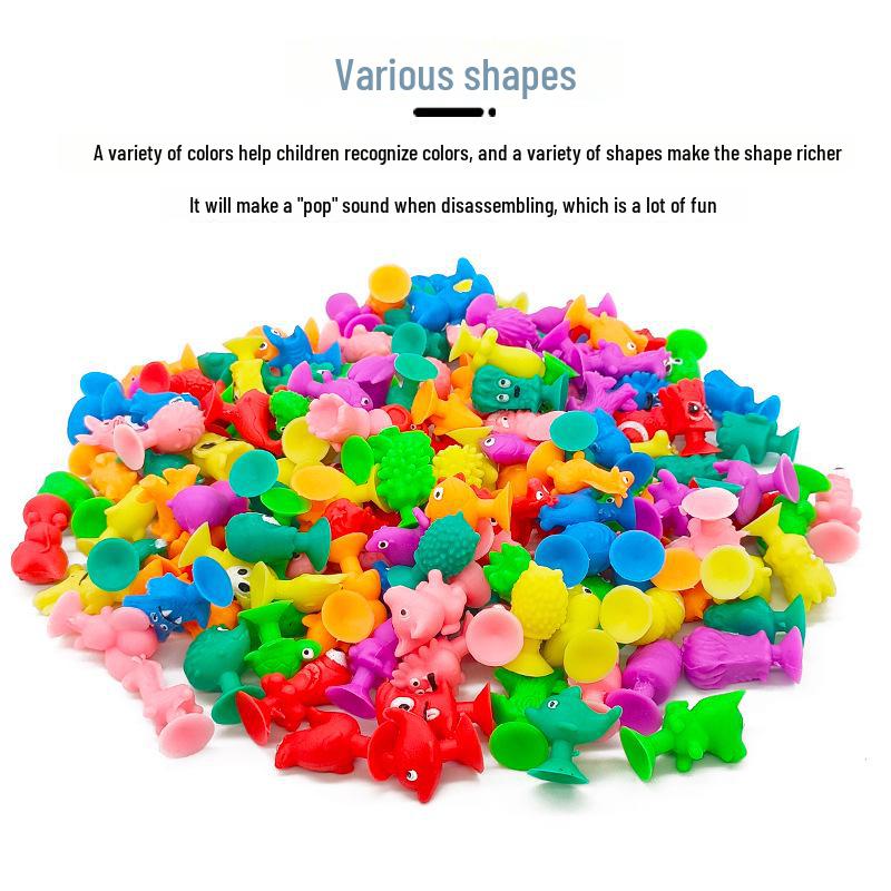 Креативные мультяшные животные на присосках декомпрессионные игрушки для веселого взаимодействия родителей и детей