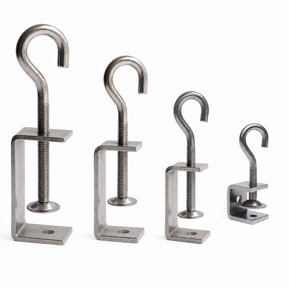Pull Ring C-clamp Adjustable Fixed Holder Clip High Quality Square Clamp  Hardware Fasteners