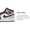 Детские кроссовки Air Jordan 1 Mid SE GS Zen Master White Black Amethyst-Wave DM6216-001