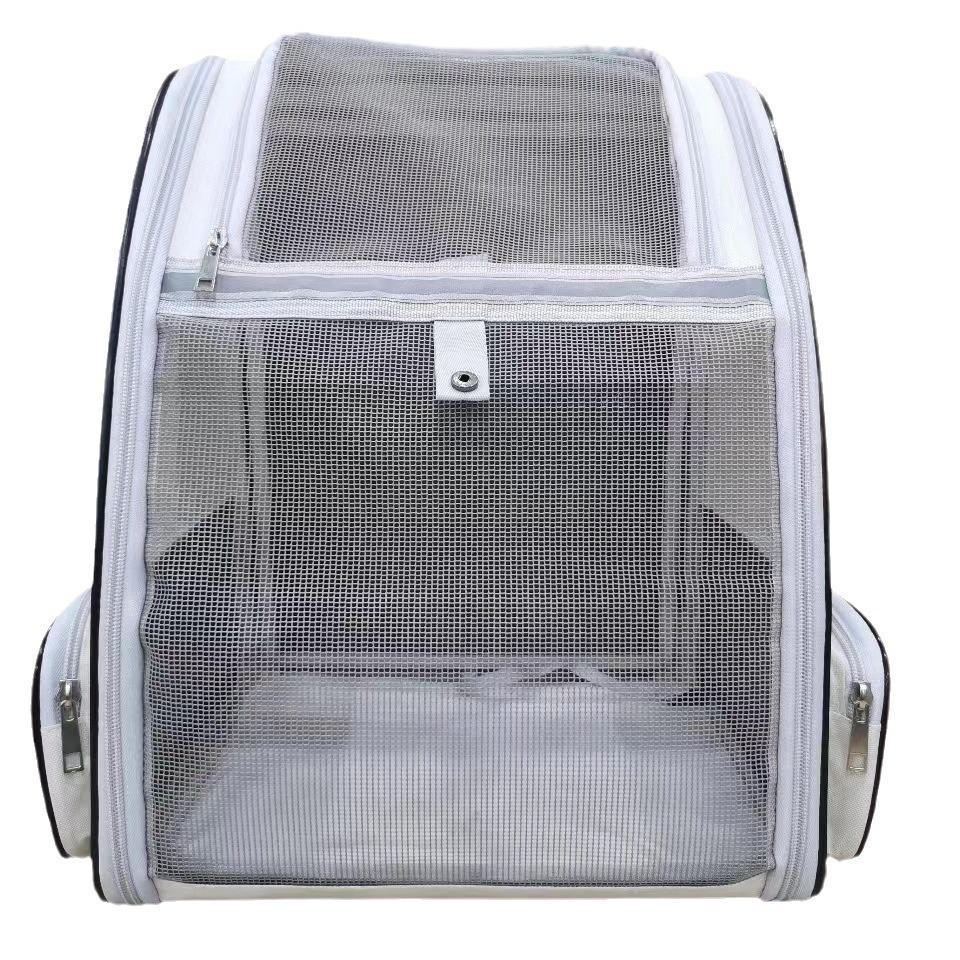 Портативный двухплечевой дышащий рюкзак для кошек - складной, модный, большой емкости для путешествий с домашними животными