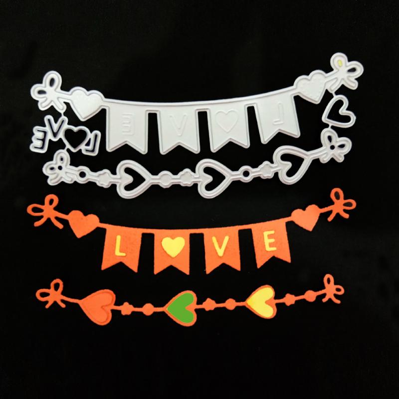 Сердце Любви Детская коляска Металлические штампы для DIY Скрапбукинга Альбома Бумажных открыток Декоративных поделок Тиснения.
