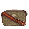 Used Shoulder Bag C0927 Signature Canvas/leather Brown Bordeaux Pochette