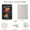 2D Flat, 1pc Vintage Aperol Spritz Roostertail Wall Art Plaque - 12x8 Inch Iron Tinplate Sign with Pre-Drilled Holes, Fade-Resis