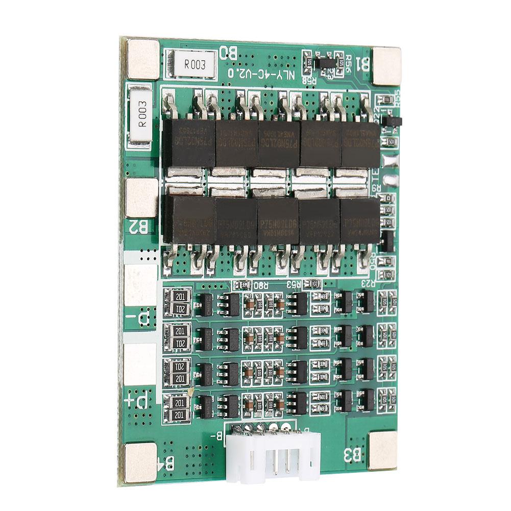 4S 50A Lithium Battery Board, Li Ion PCB with Over Dis Short Circuit , for 3.7V Ternary Manganate Cobalt Cell