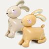 Rabbit Balloon Party Themed Scene Layout Lovely Cartoon Animal Inflatable Toy Ornament 4D Standing Easter Bunny Aluminum Foil Balloon Party Decoration