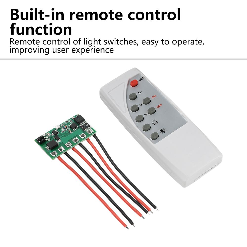 6.4V7.4V11.1V12V Solar Street Light Circuit Board with Remote Control for Long on Timing, Solar Light Drive Control Board