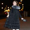 Womens Long Puffer Coat With Fur Hood Oversized Winter Warm Jacket Plus Size Solid Color