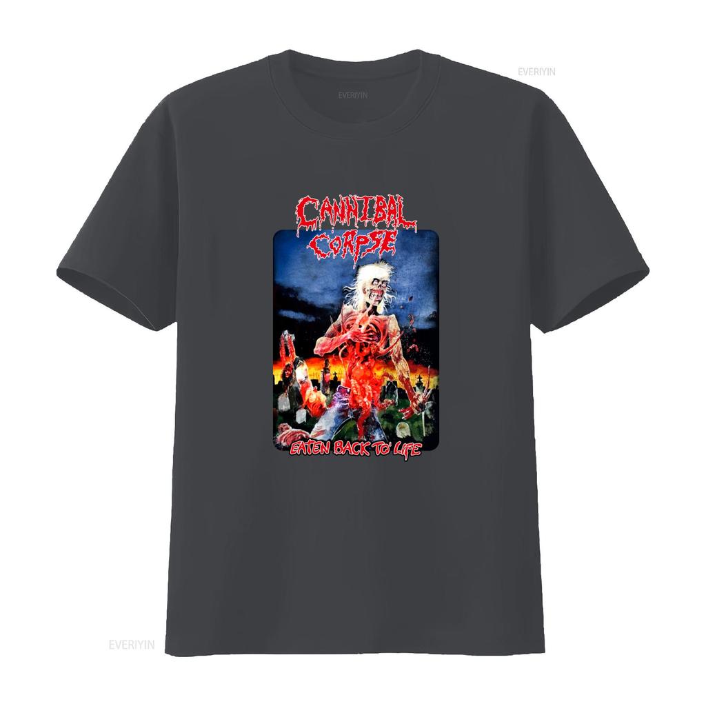 Мужская футболка Cannibal Corpse Eaten Back To Life, мерч хэви-метал группы с дизайном в стиле хоррор, винтажная, стиранная, мужская