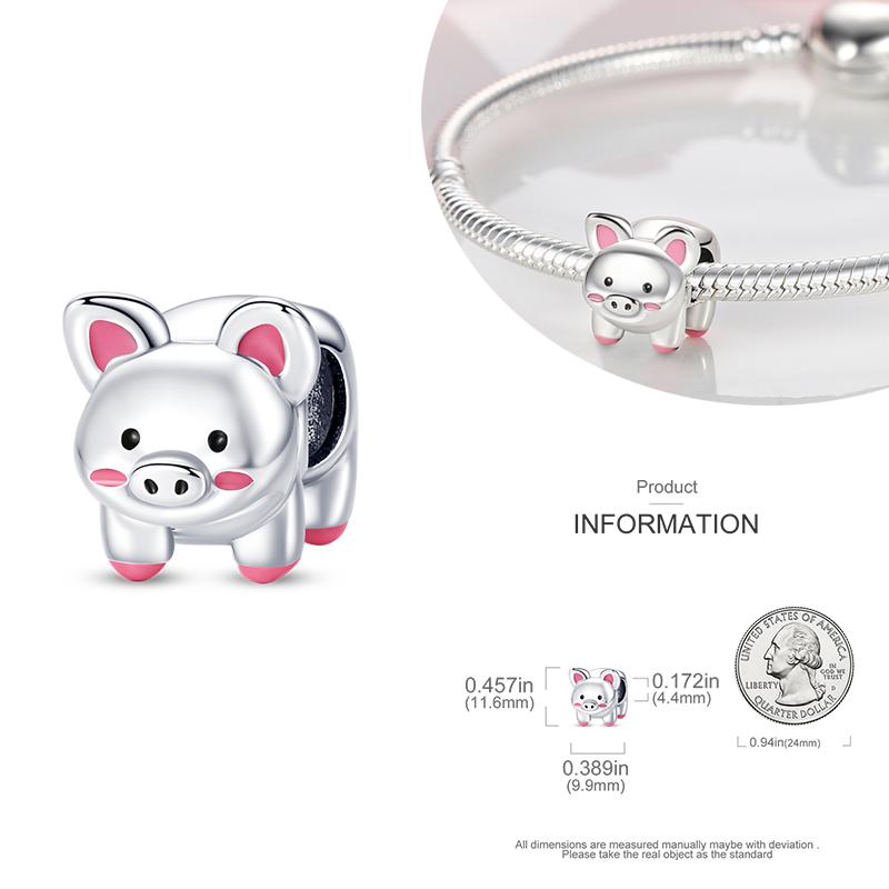 Charms Copper Beads For Women Fit Original Bracelet Animals Diy Pendants Jewelry