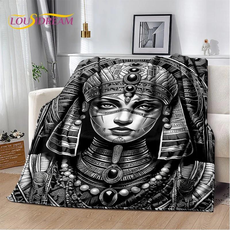 2025 Ancient Egypt Death Anubis Pharaoh Horus Mythology Soft Blanket,Soft Throw Blanket for Home Bedroom Bed Sofa Cover Child
