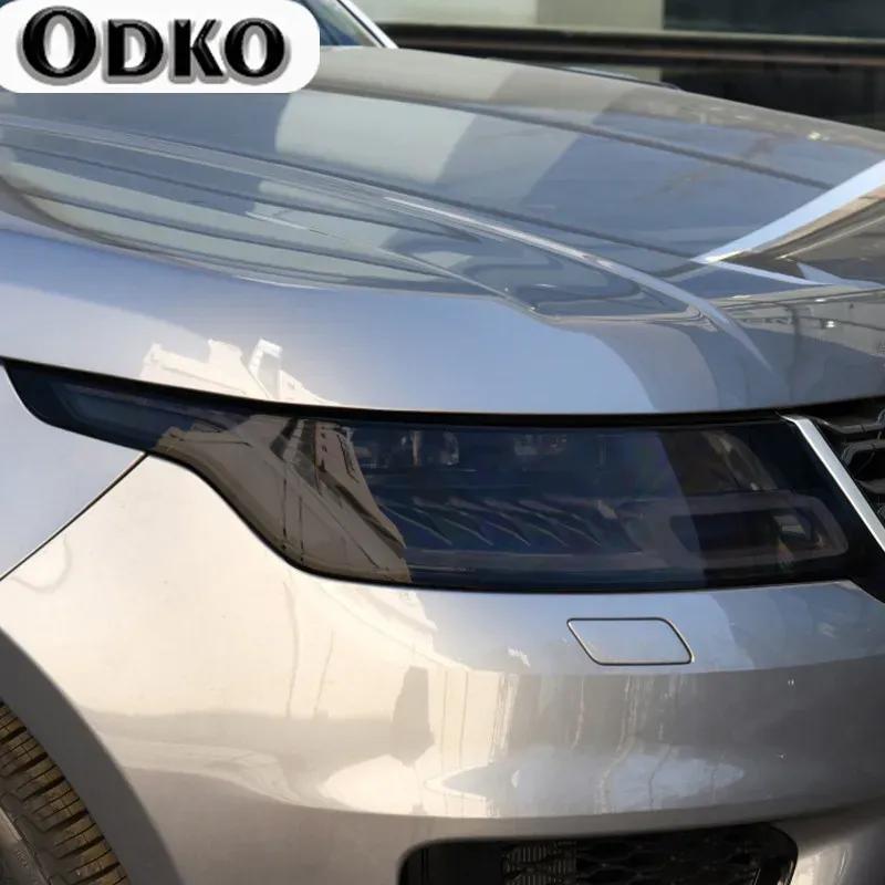 Pair Car Headlights Tint Black Protective Film Transparent TPU Stickers Cover For Range Rover Sport L494 2014- Accessories