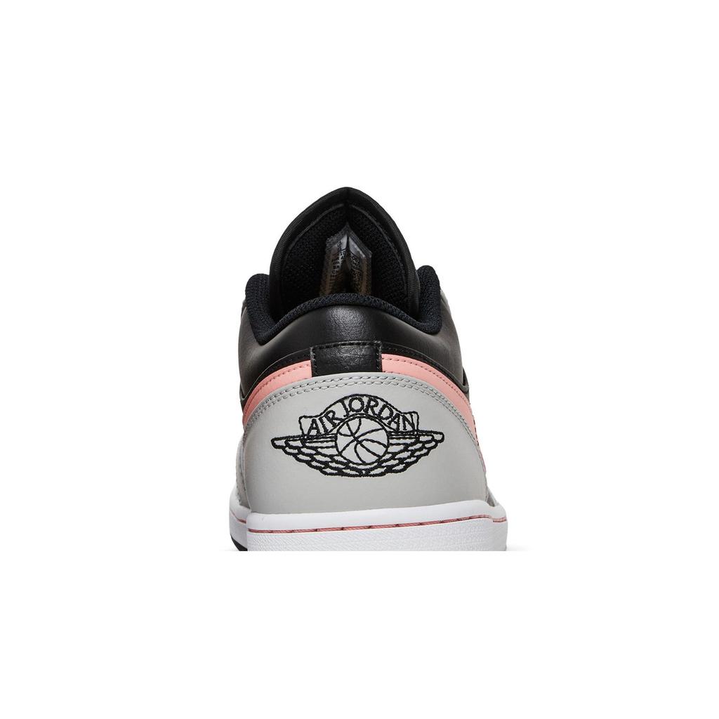 Air Jordan 1 Low 'Grey Bleached Coral' (Unisex) Black / Grey / White / Bleached Coral Vintage Basketball Shoes 553558 062