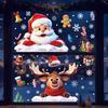 Amazon Christmas Decorations Elk Snowman Snowflake Glass Stickers Dreamy Wreath Christmas Tree Static Stickers