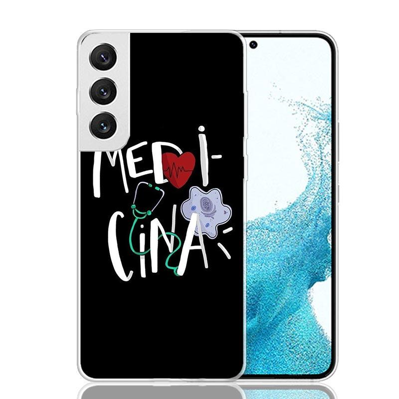 Medicine Nurse Doctor Phone Case For Samsung Galaxy S25 S24 S23 S22 S21 FE S20 Ultra S10 Plus Art Customized Coque Capa S24 S23