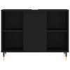 vidaXL Badschrank Schwarz 80x33x60 cm Holzwerkstoff