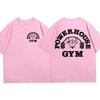 Графическая футболка Powerhouse Gym Мужская Женская Одежда Смешная Оверсайз Футболка с Коротким Рукавом Харадзюку Гик Фитнес Винтажная Футболка