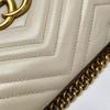 [Pre-Owned] GG Marmont Gold Logo Quilted Chain Shoulder Bag Small - Good #1F9Q1SK